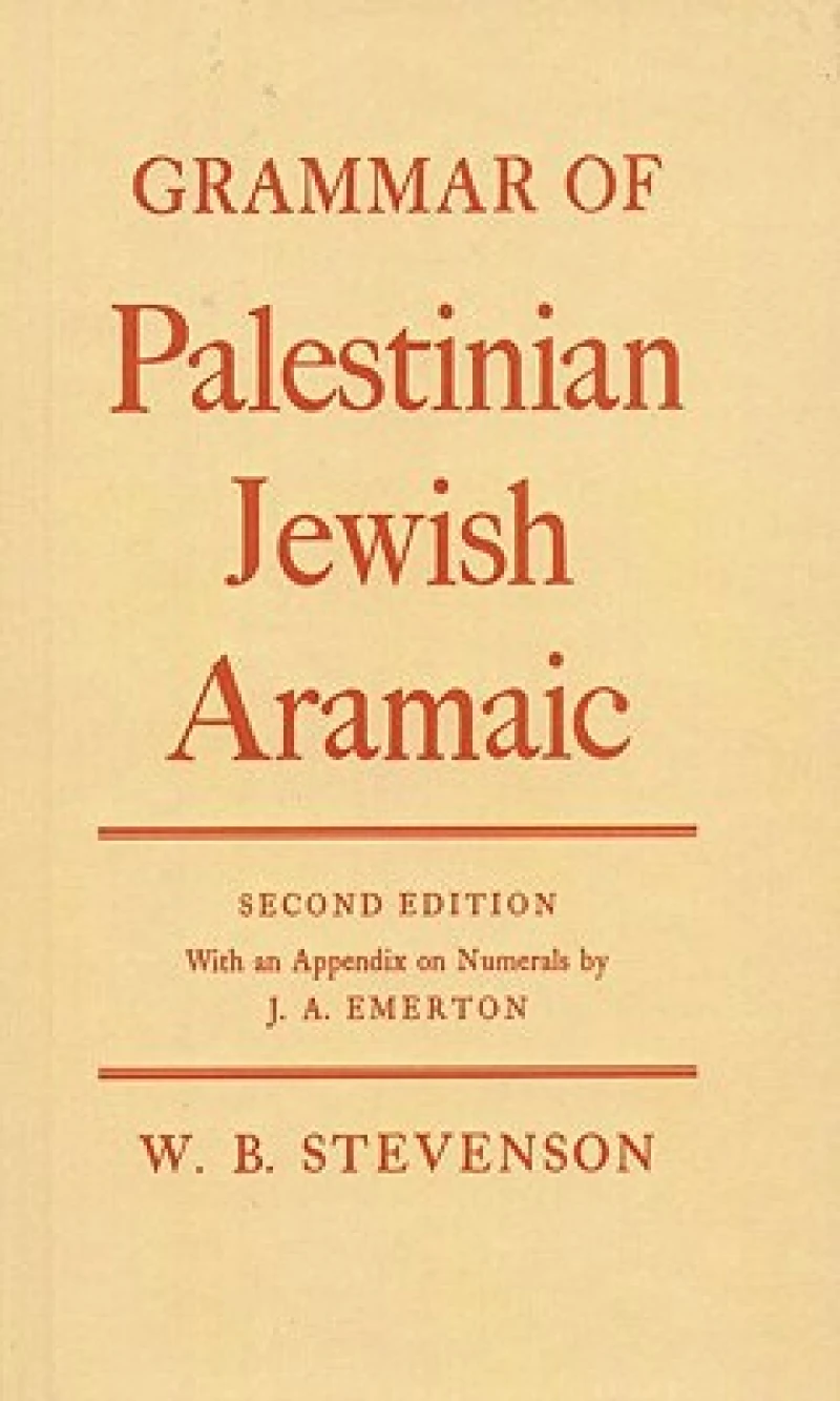 Grammar of Palestinian Jewish Aramaic