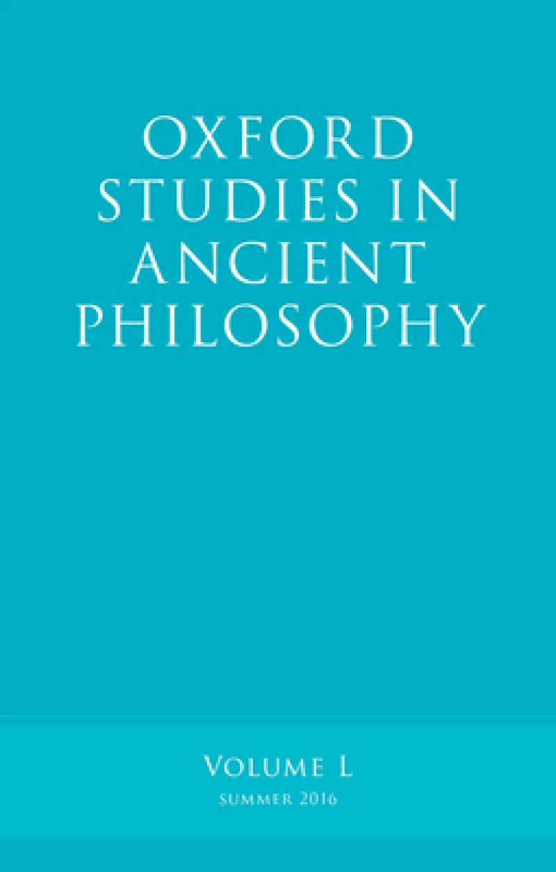 Oxford Studies in Ancient Philosophy, Volume 50