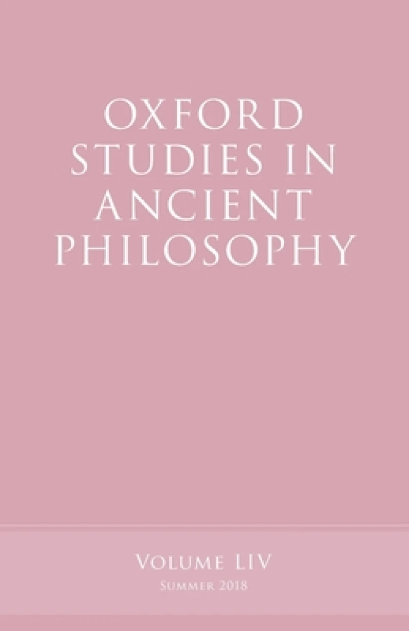 Oxford Studies in Ancient Philosophy, Volume 54