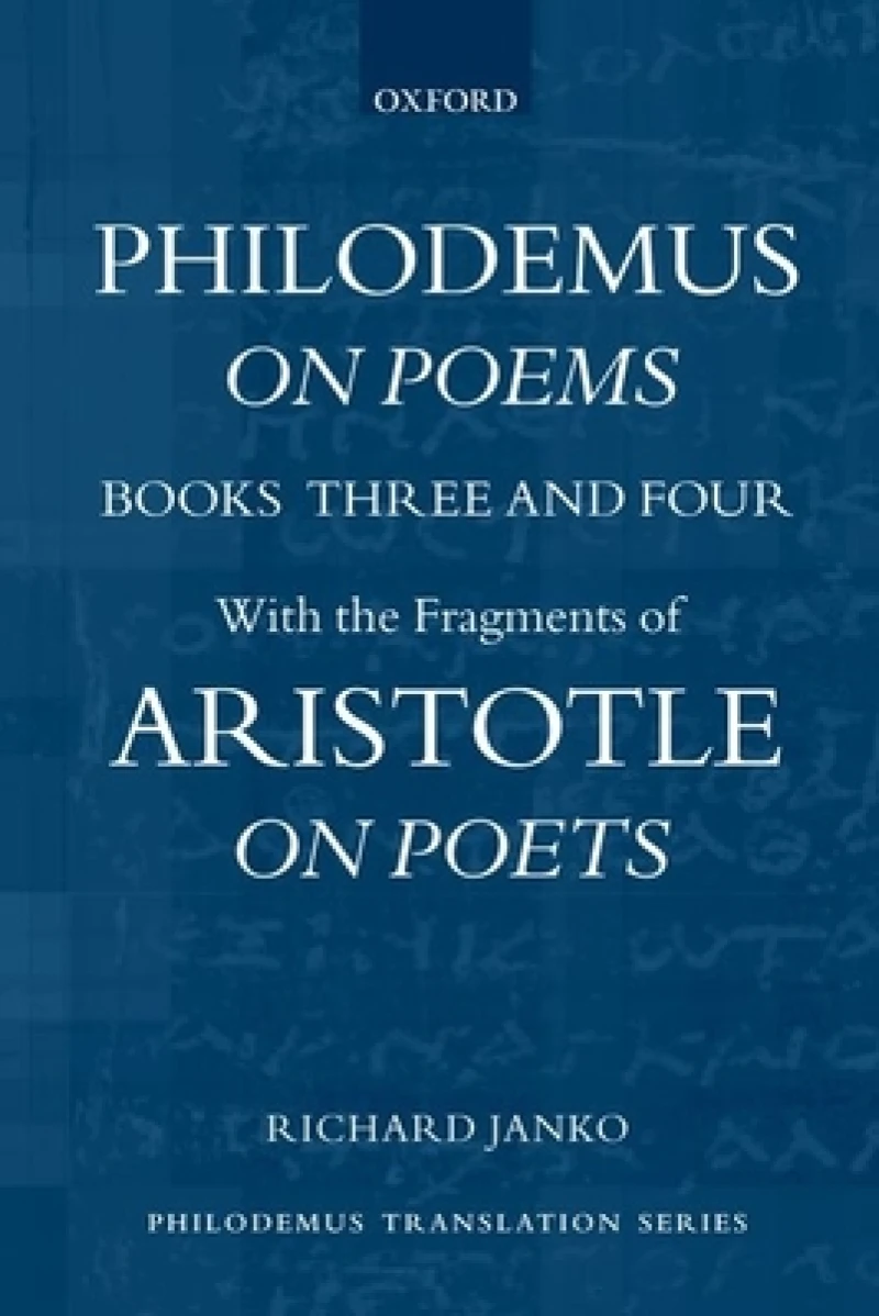 Philodemus, On Poems, Books 3-4