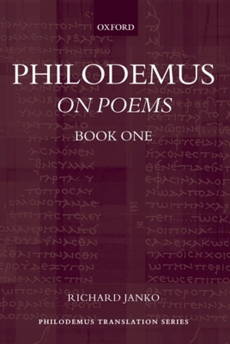 Philodemus: On Poems, Book 1
