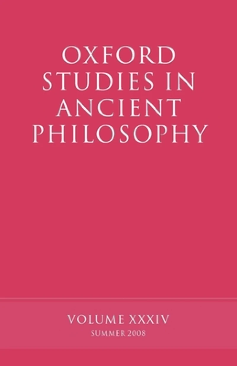 Oxford Studies in Ancient Philosophy