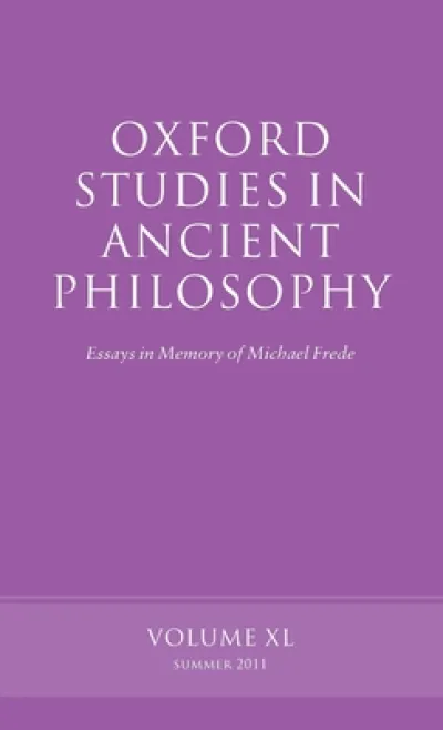 Oxford Studies in Ancient Philosophy, Volume 40