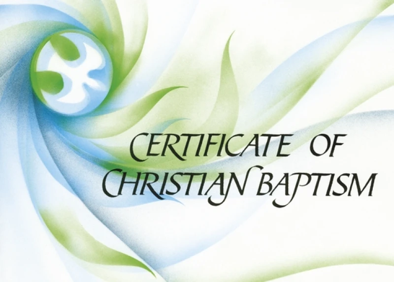 Ecumenical Certificate of Baptism