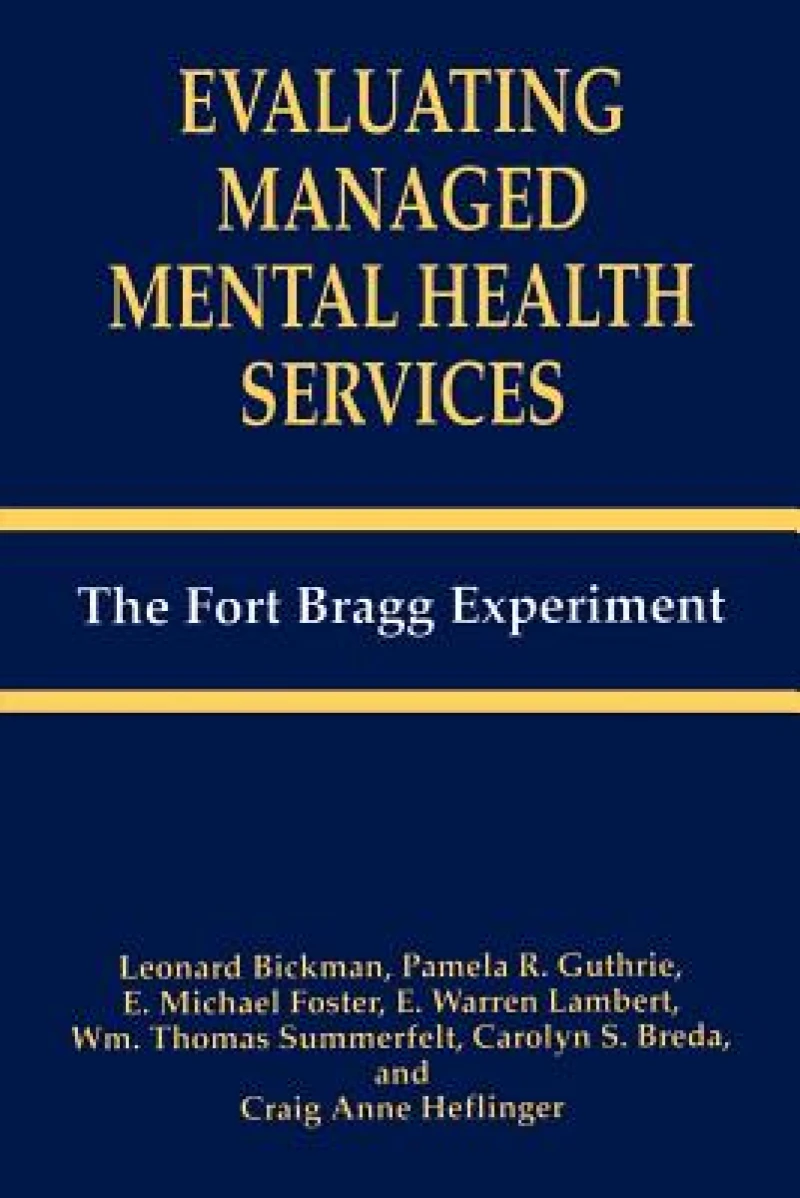 Evaluating Managed Mental Health Services