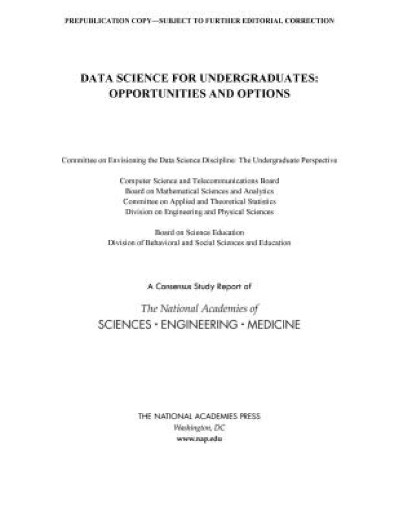 Data Science for Undergraduates