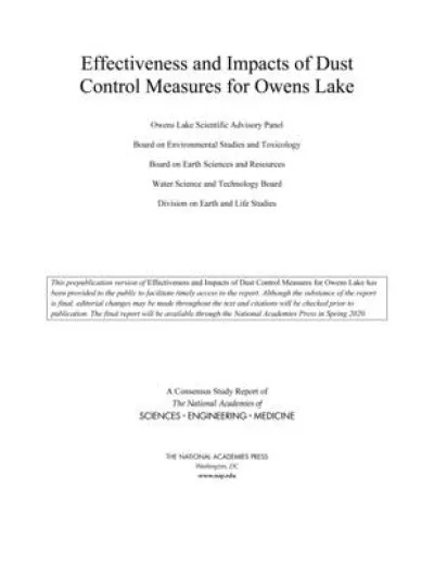 Effectiveness and Impacts of Dust Control Measures for Owens Lake