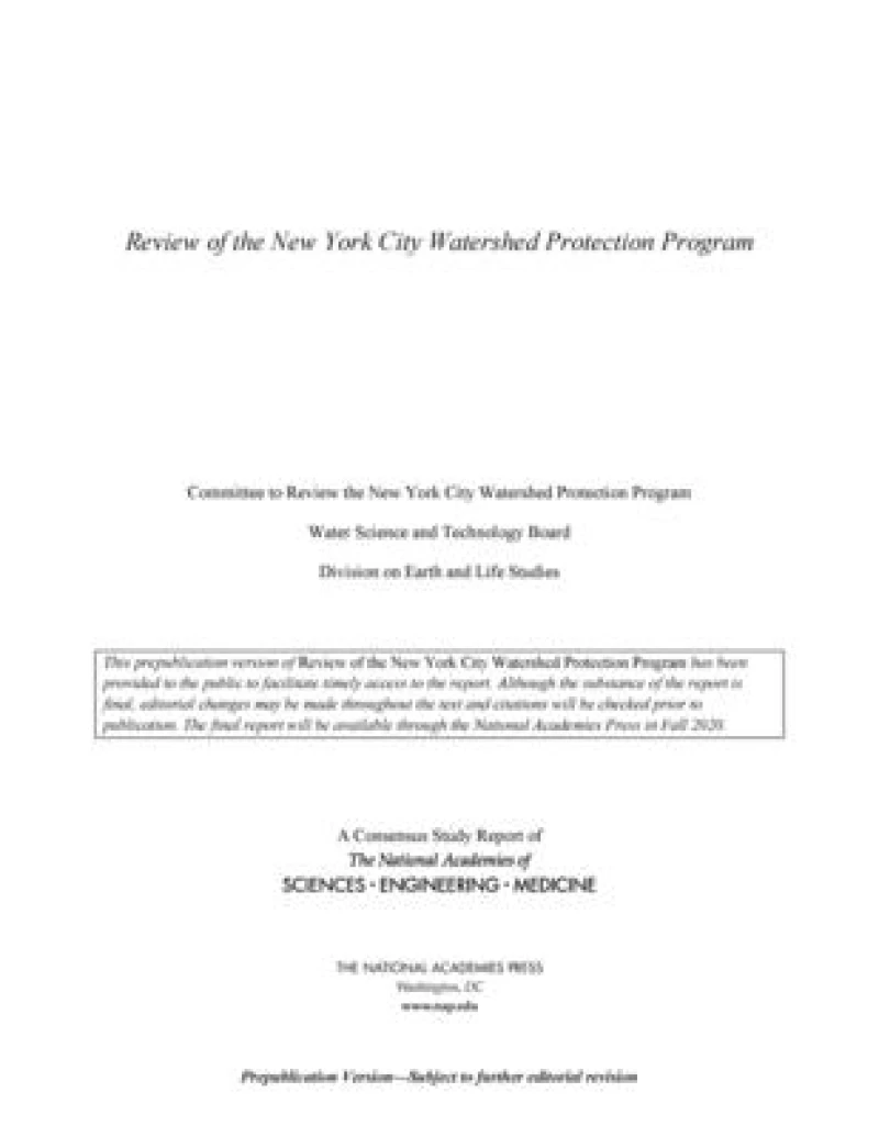 Review of the New York City Watershed Protection Program