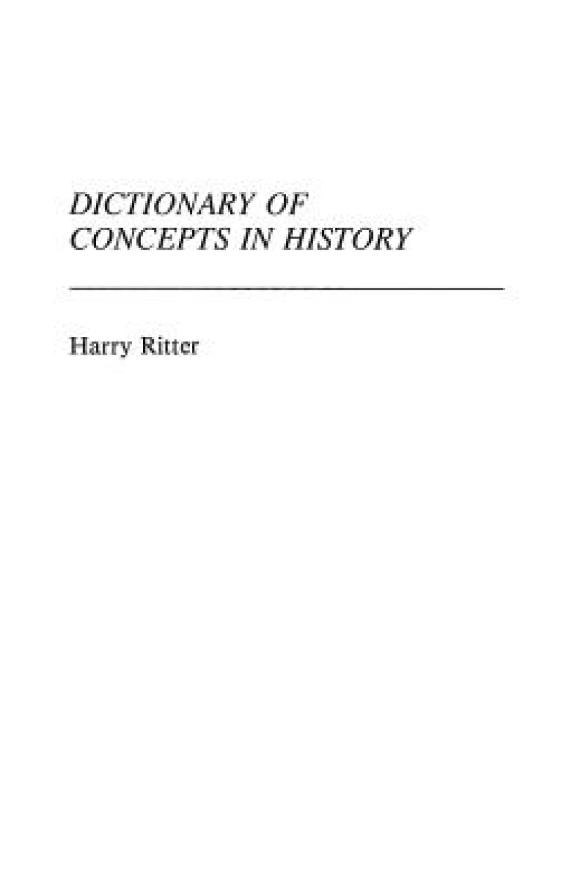 Dictionary of Concepts in History