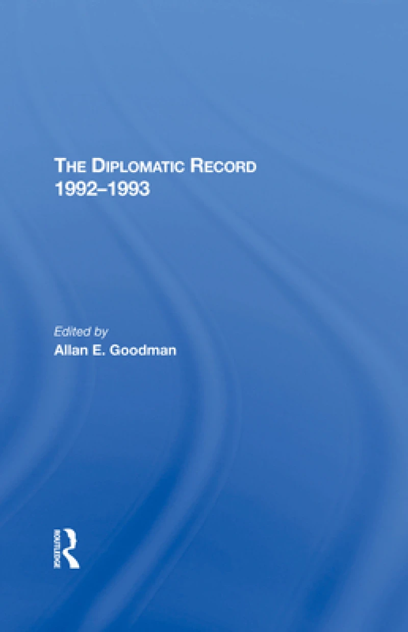 The Diplomatic Record 19921993