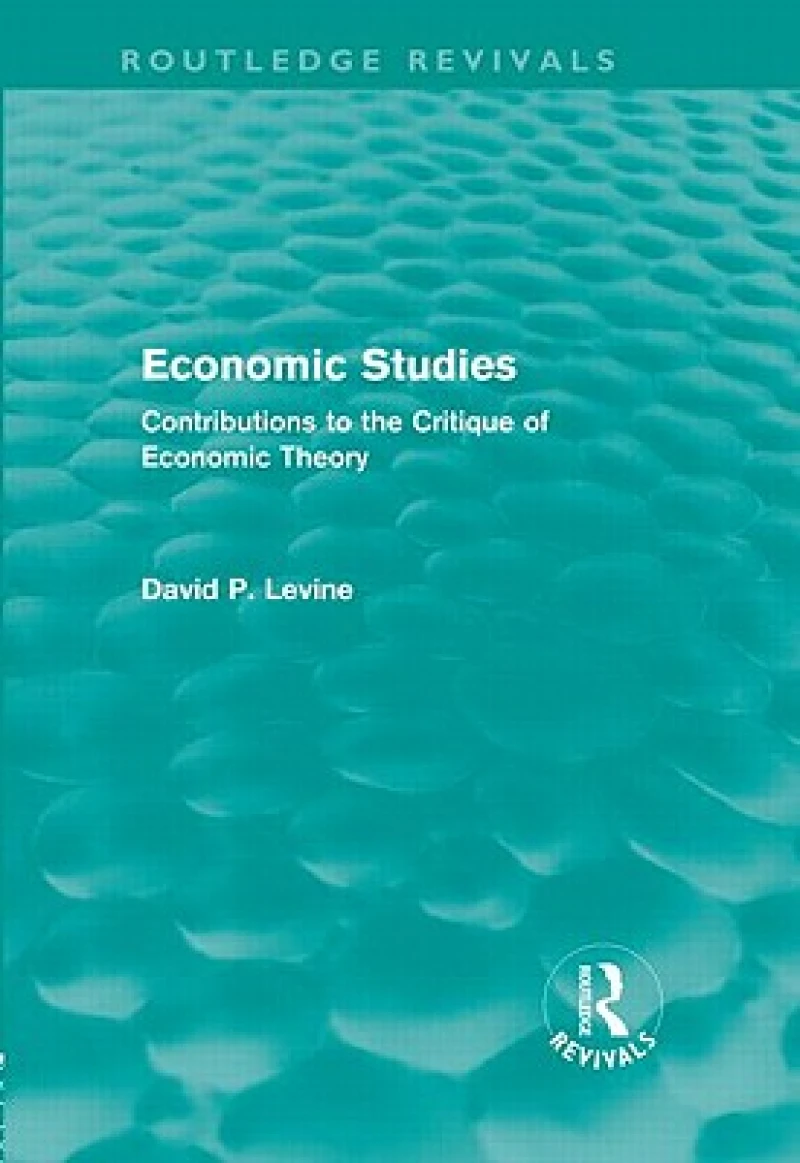 Economic Studies (Routledge Revivals)