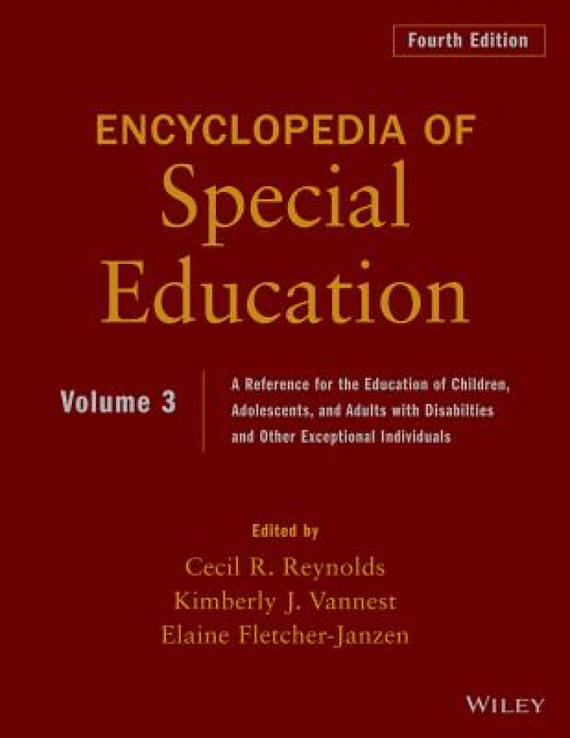 Encyclopedia of Special Education, Volume 3