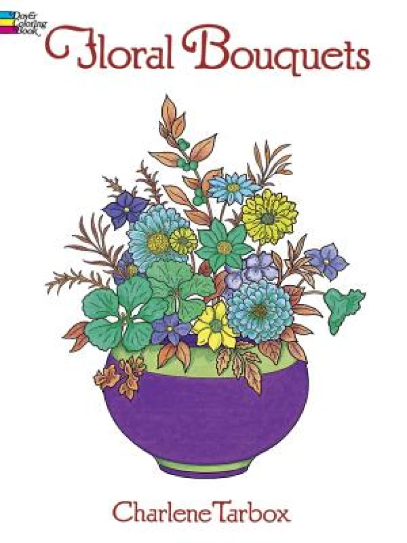 Floral Bouquets Colouring Book