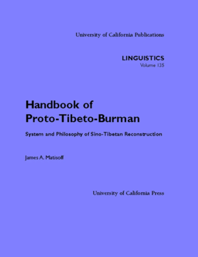Handbook of Proto-Tibeto-Burman
