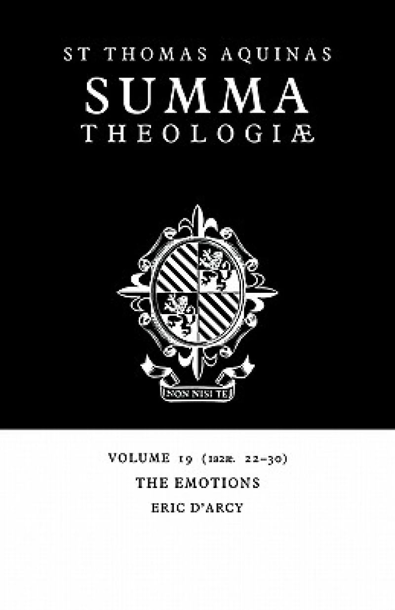 Summa Theologiae: Volume 19, The Emotions