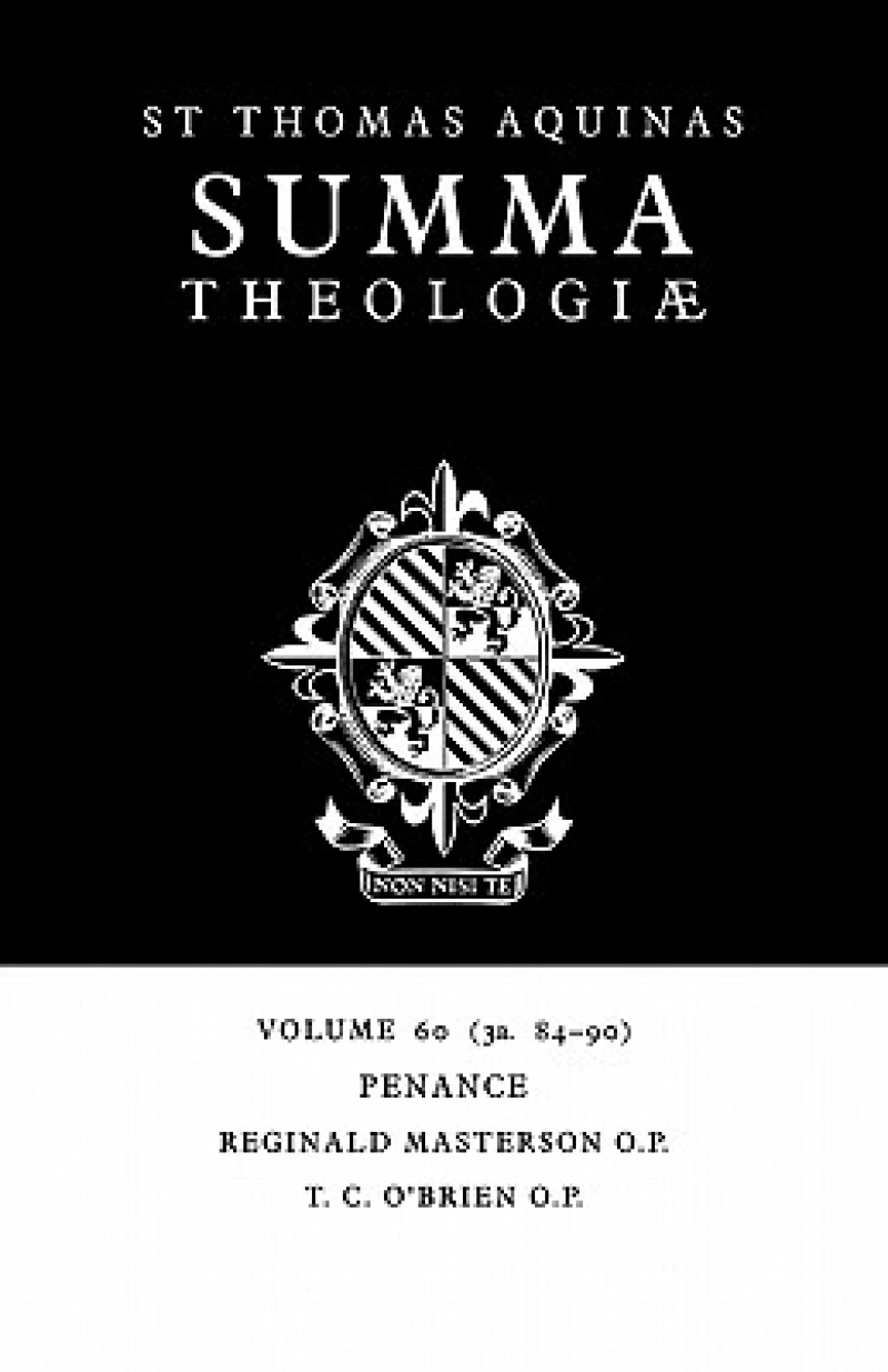 Summa Theologiae: Volume 60, Penance