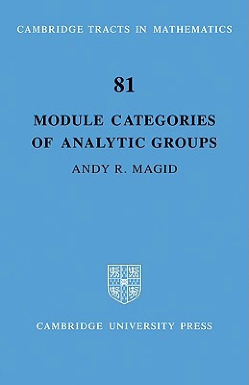 Module Categories of Analytic Groups