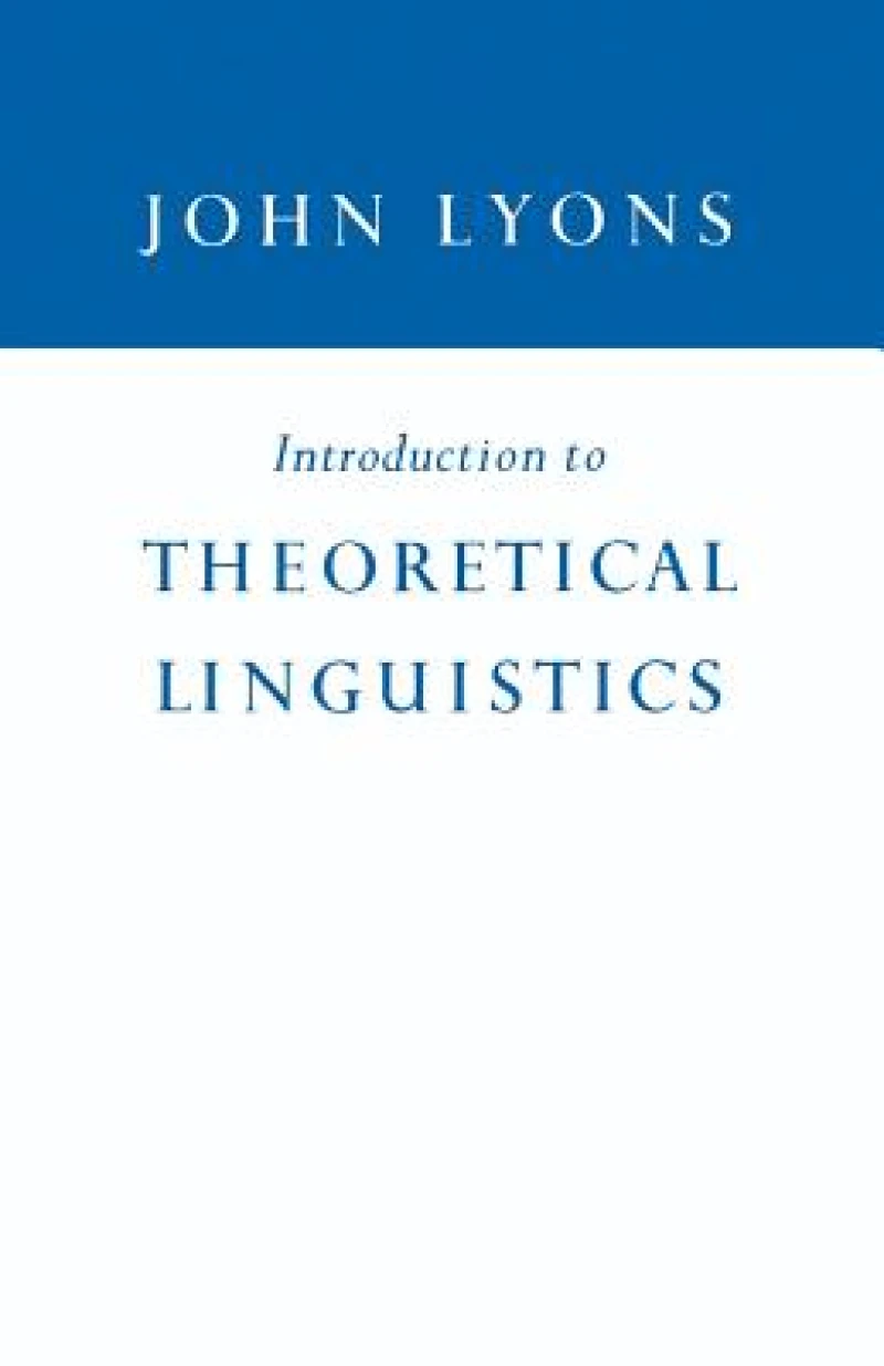 Introduction to Theoretical Linguistics