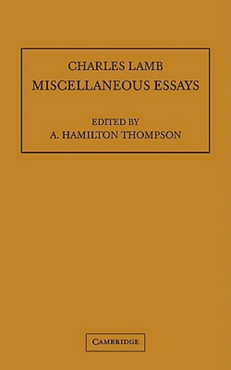 Miscellaneous Essays