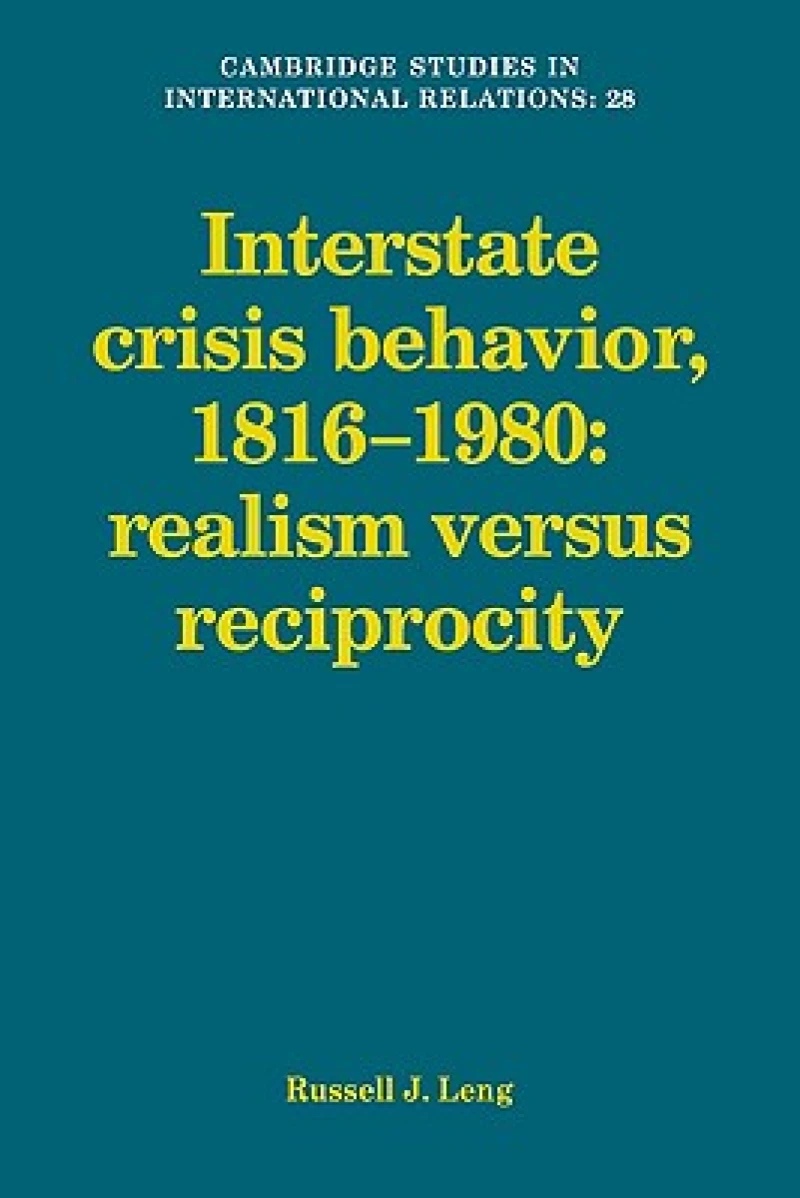 Interstate Crisis Behavior, 1816–1980