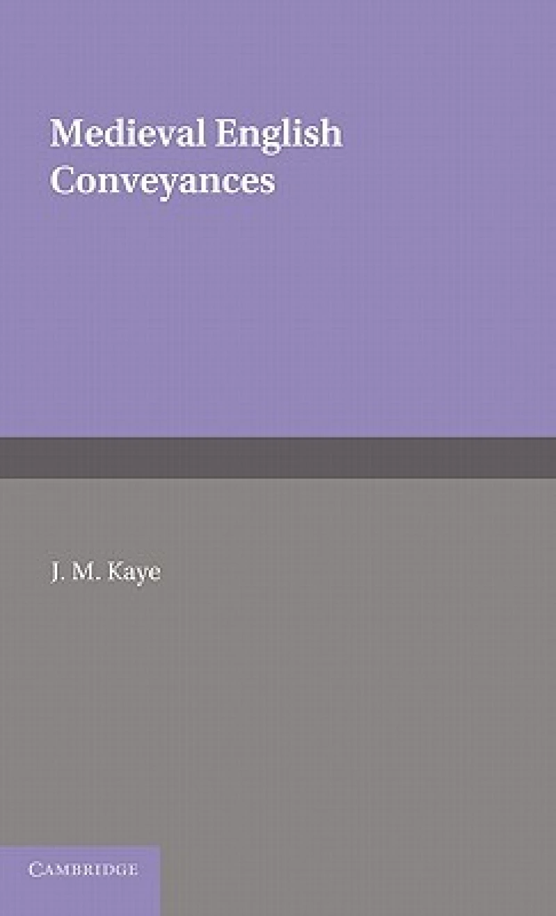 Medieval English Conveyances