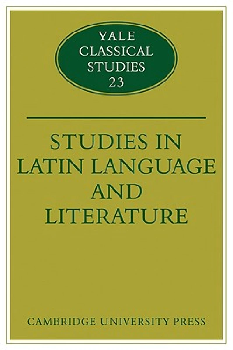 Studies in Latin Language and Literature