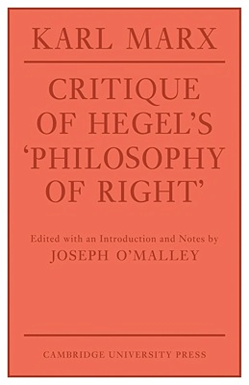 Critique of Hegel's 'Philosophy Of Right'