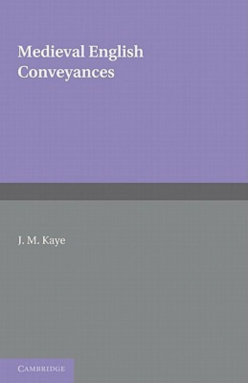 Medieval English Conveyances