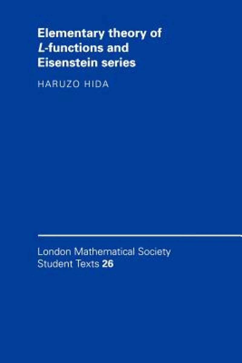 Elementary Theory of L-functions and Eisenstein Series