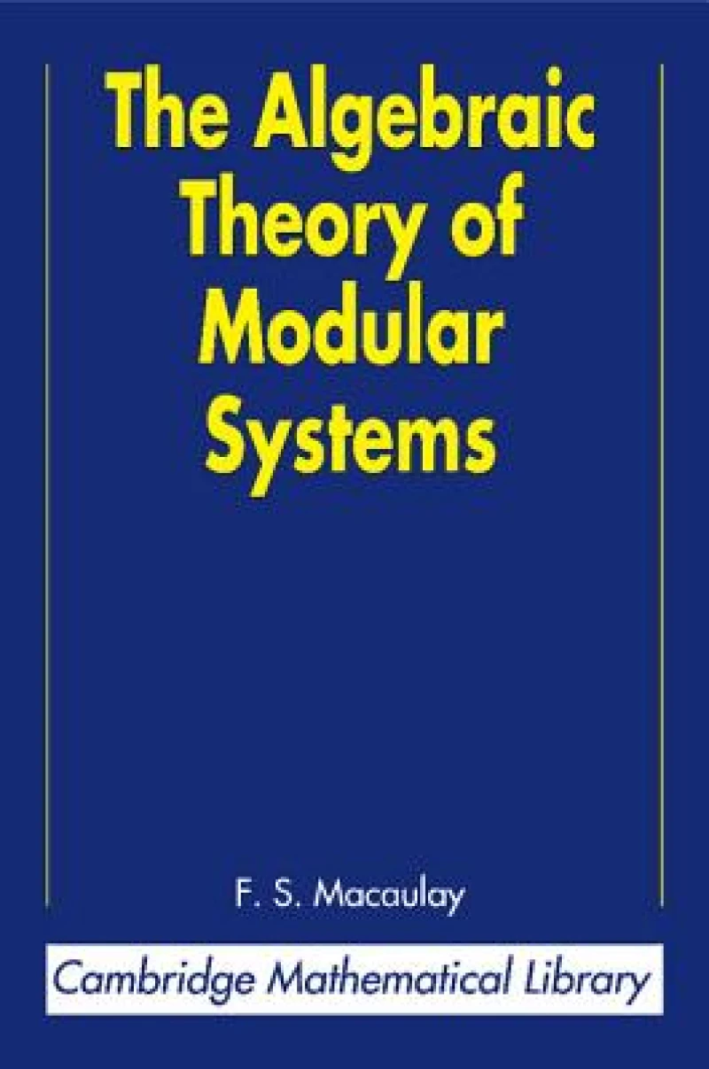 The Algebraic Theory of Modular Systems