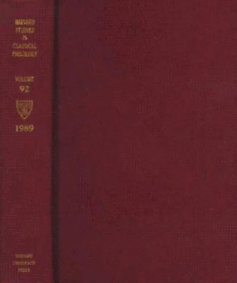 Harvard Studies in Classical Philology, Volume 92