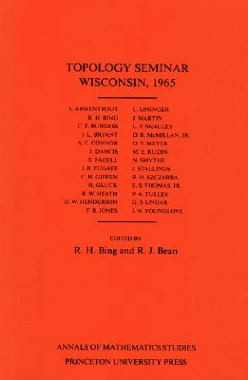 Topology Seminar Wisconsin, 1965