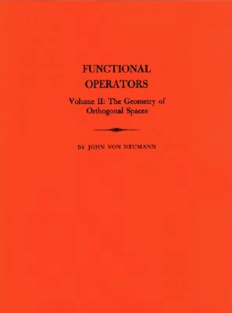 Functional Operators, Volume 2