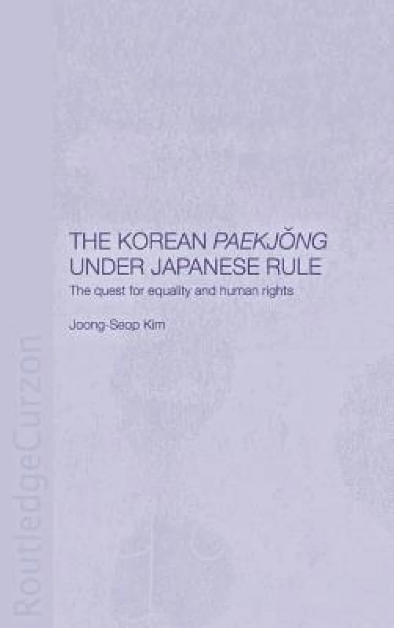 The Korean Paekjong Under Japanese Rule