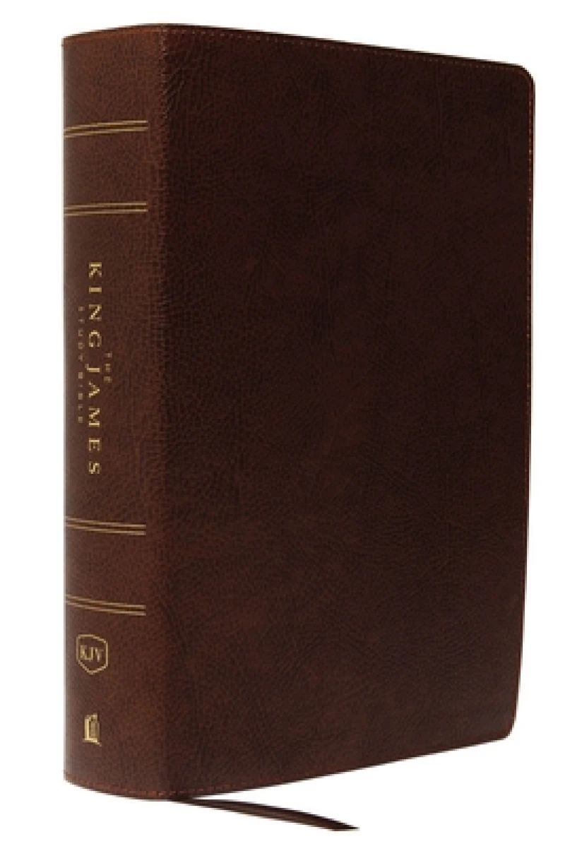 KJV, The King James Study Bible, Bonded Leather, Brown, Red Letter, Full-Color Edition