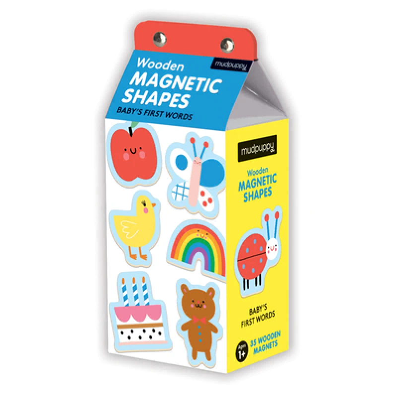 Baby's First Words Wooden Magnetic Shapes