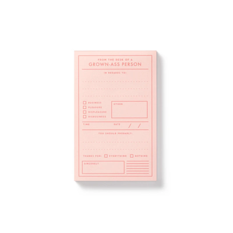 Grown-ass Person Memo Pad