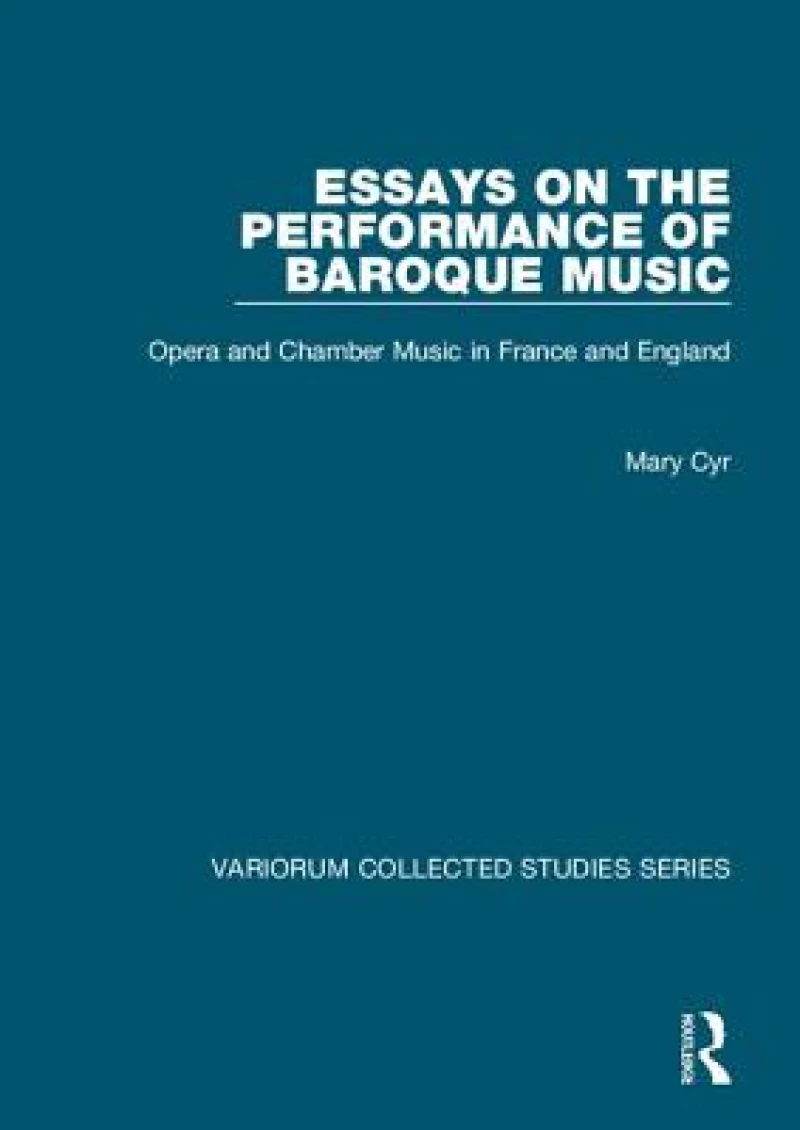 Essays on the Performance of Baroque Music