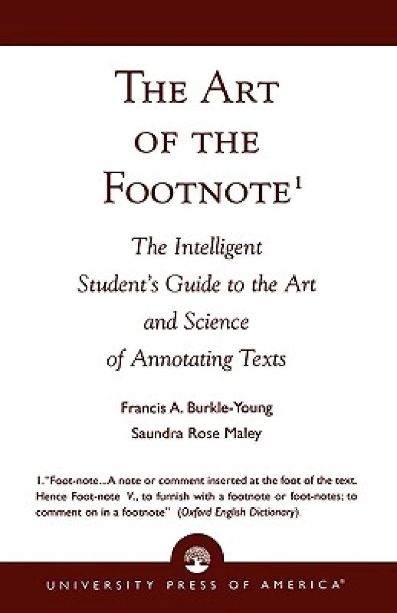 The Art of the Footnote