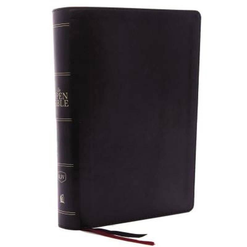 The KJV Open Bible: Complete Reference System, Black Leathersoft, Red Letter, Comfort Print: King James Version