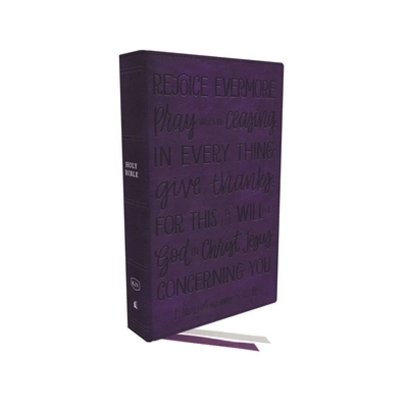 KJV Holy Bible: Large Print with 53,000 Cross References, Purple Leathersoft, Red Letter, Comfort Print (Thumb Indexed): King James Version (Verse Art Cover Collection)