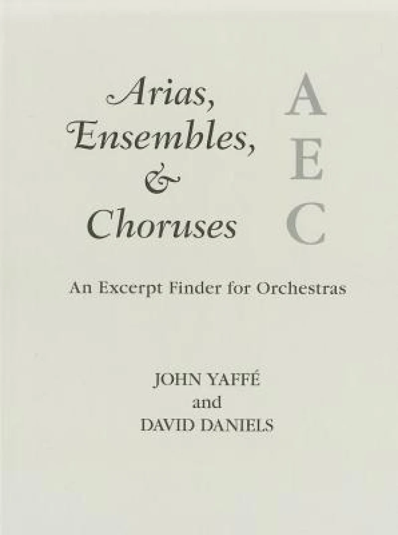 Arias, Ensembles, & Choruses