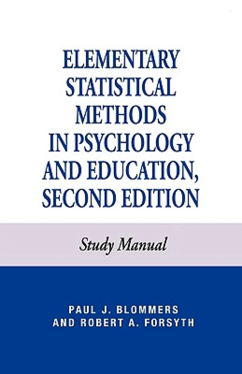Elementary Statistical Methods in Psychology