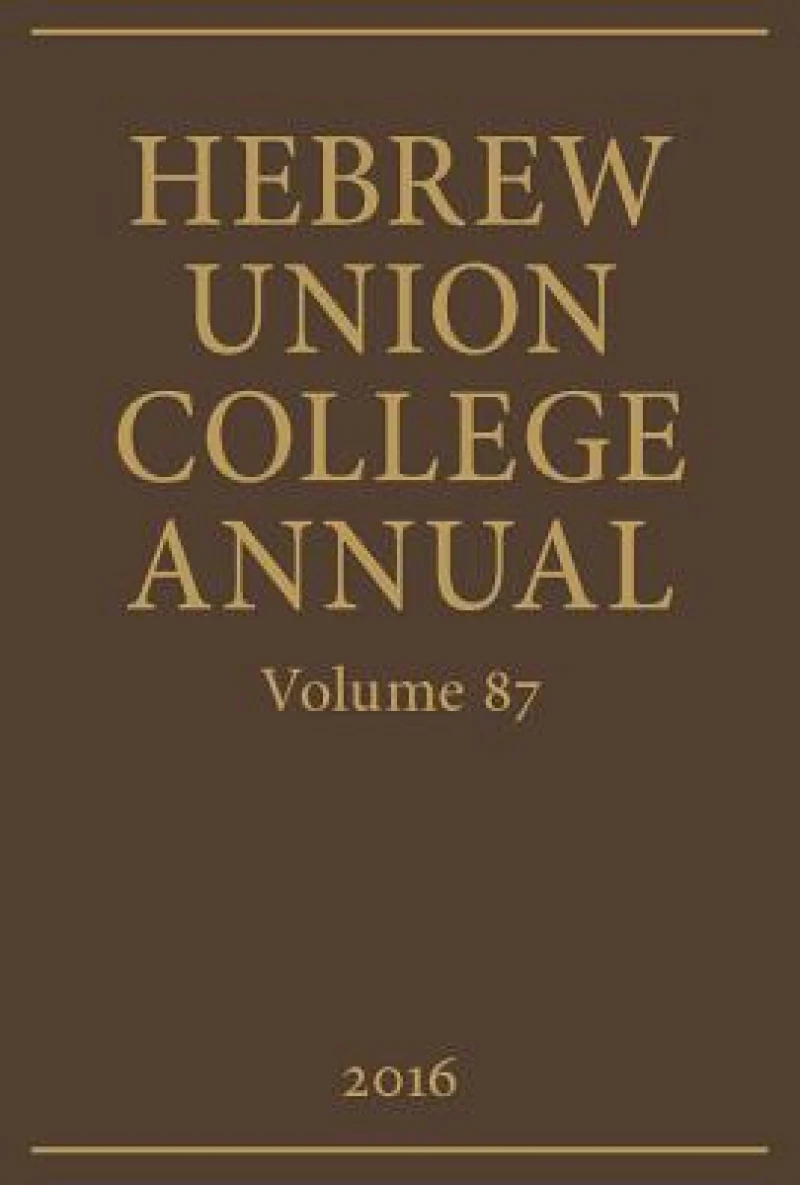 Hebrew Union College Annual