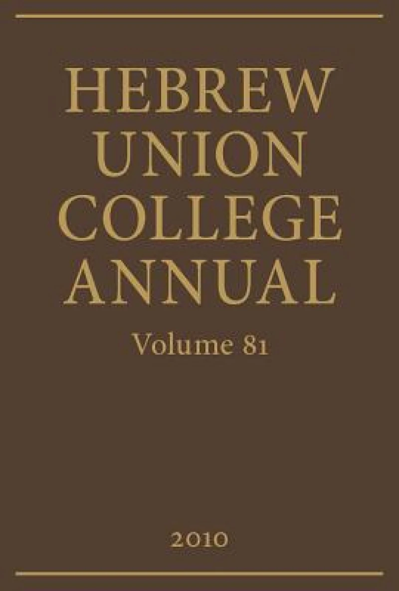 Hebrew Union College Annual
