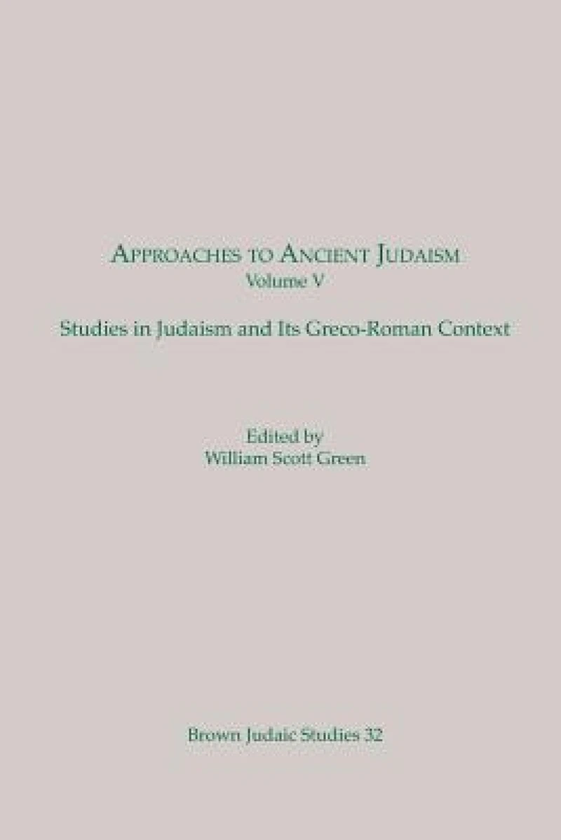 Approaches to Ancient Judaism