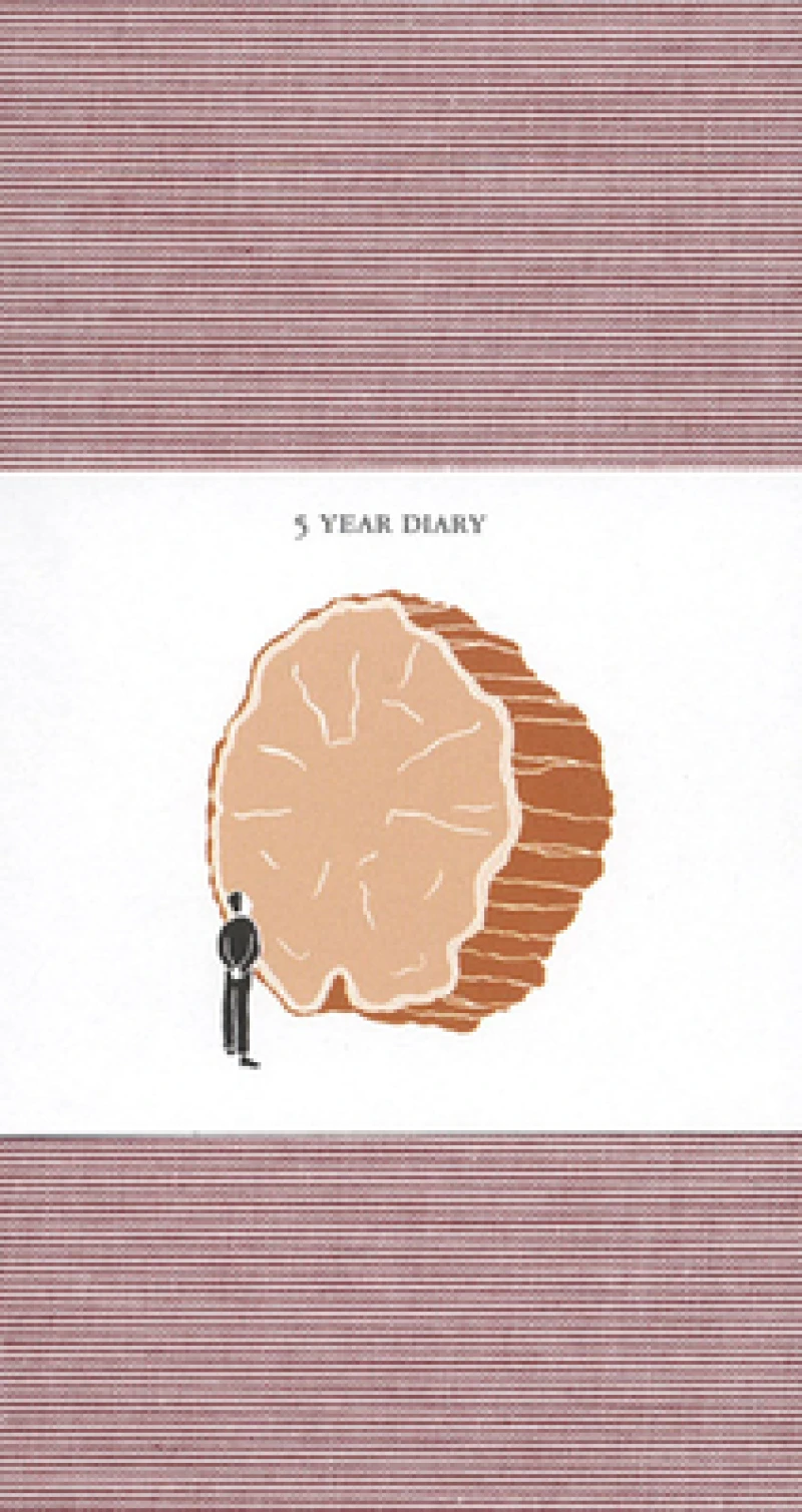 5 Year Diary: Red Cover