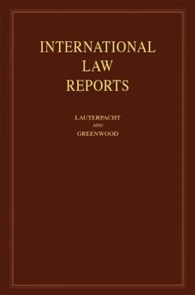 International Law Reports: Volume 147