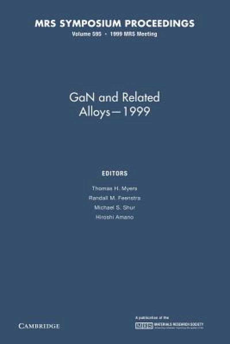 GaN and Related Alloys – 1999: Volume 595