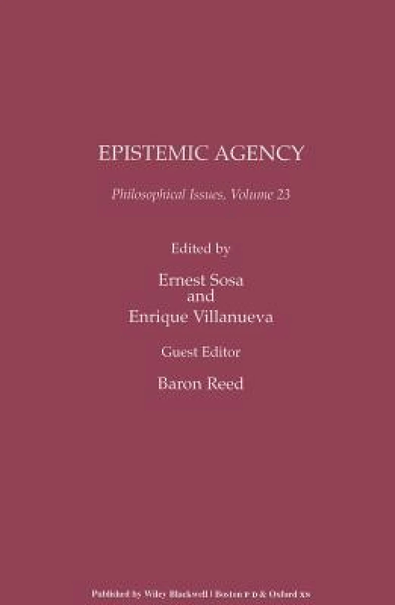 Epistemic Agency, Volume 23